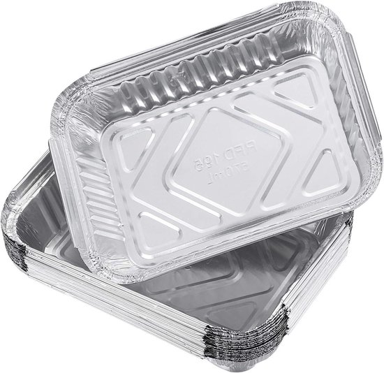 BBQ Grillschalen Aluminium Schalen 5 Stück im Set - W