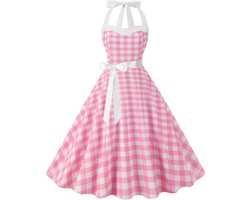 Allecto Premium - Retro Damesjurk met Polkadots voor Cocktailparty - Vintage Verkleedjurk uit de jaren '50 met een vleugje nostalgie - Elegant avondjurk volwassenen in retro stijl