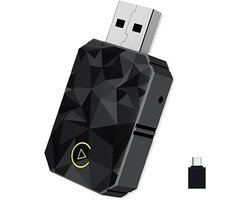 Mini 2-in-1 Car Dongle - CarPlay Dongle - Android Auto Dongle - Android Auto & Carplay - Draadloos CarPlay & Android Auto- Zwart - Met CE/FCC/ROHS-certificering