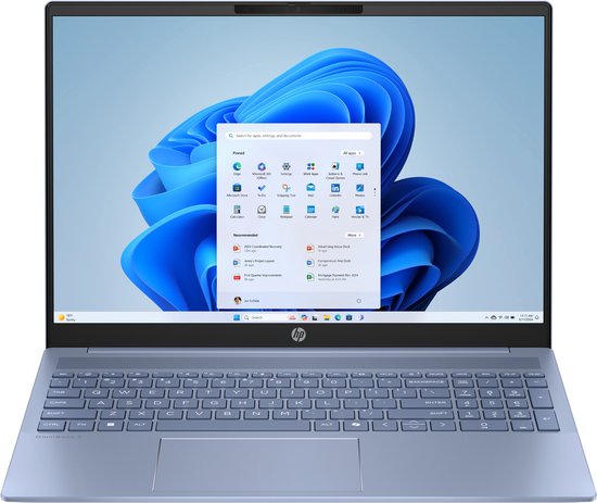 HP OmniBook 5 AI 16-af1635nd Intel Core Ultra 7 255U Laptop 40,6 cm (16") 2K 32 GB LPDDR5x-SDRAM 1 TB SSD Wi-Fi 6 (802.11ax) Windows 11 Home AI PC Blauw - HP - Hoofdafbeelding