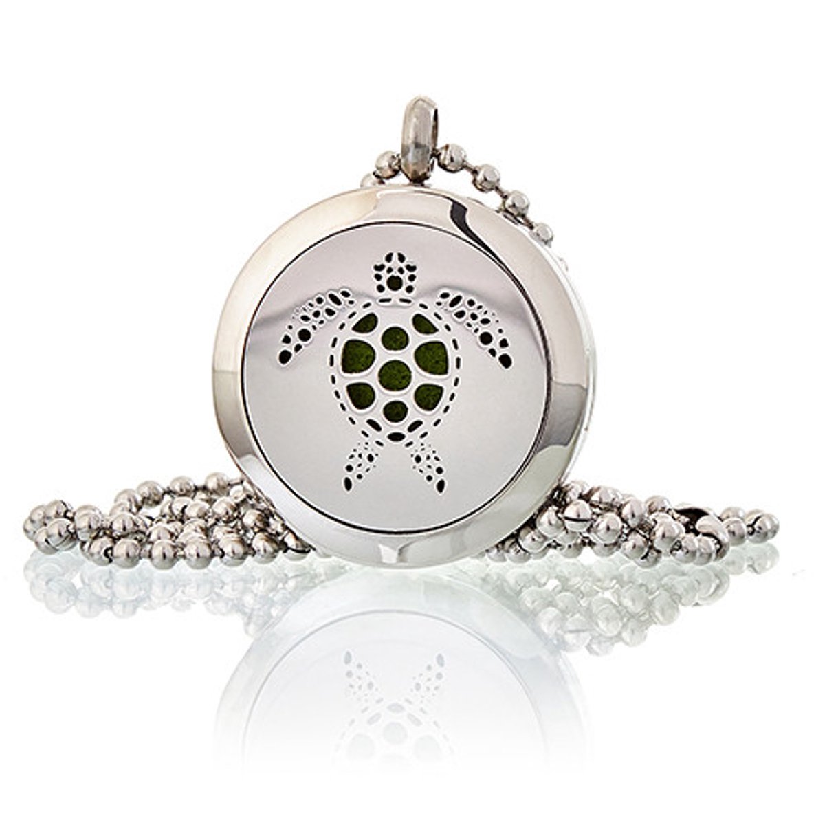 Aromatherapie sieradenketting - Schildpad 25 mm