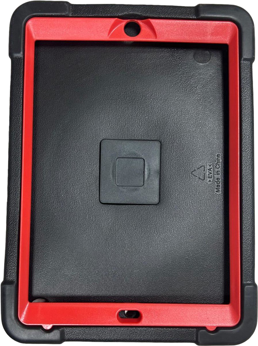 iPad 9,7 met stand en rotatie zwart / rood