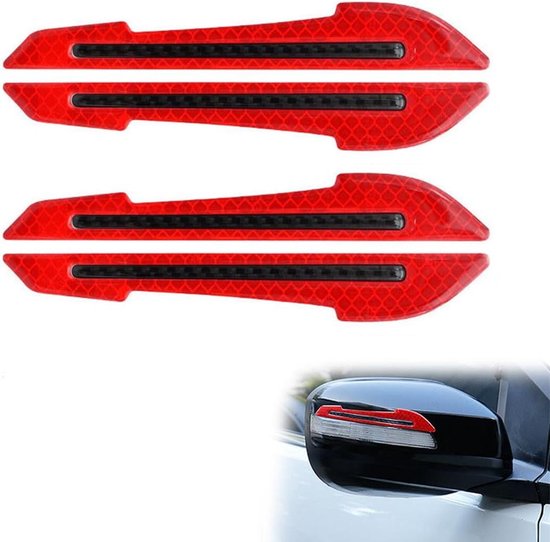 33ft X 2inch Reflecterende Tape, ONTWIE Reflecterende Sticker Rood voor Aanhangwagens Hoge Zichtbaarheid Reflector Veiligheidstape voor Voertuigen Auto's Trailers Fietsen Helmen