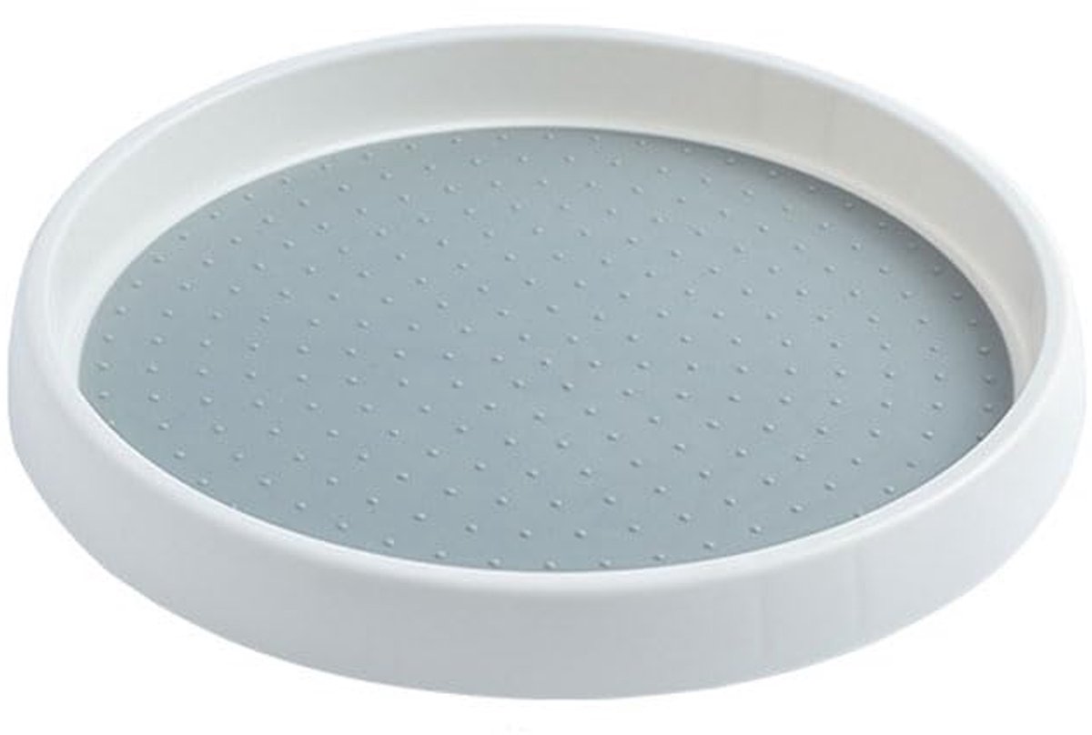 Draaitafel voor Keuken - Roterende Organiser - 30 cm - Wit/Grijs