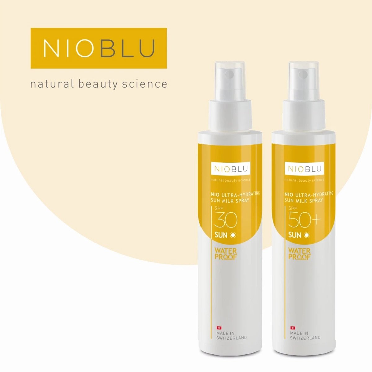 NIOBLU - Ultra- Hydrating - Sun - Milk - Spray - duo pack - SPF 30 & SPF 50+