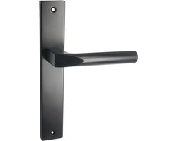 Domino® Deurklink CONO - Zwart - Deurkruk, Deurbeslag, Deurklinken voor Binnen - Deurbeslag van aluminium - Deurklink voor kamerdeur, kantoordeur, kelderdeur en binnendeur