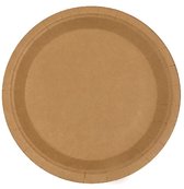 Kartonnen Bordjes Karton Kleur 23 cm 40 stuks - Wegwerp borden - Feest/verjaardag/BBQ borden