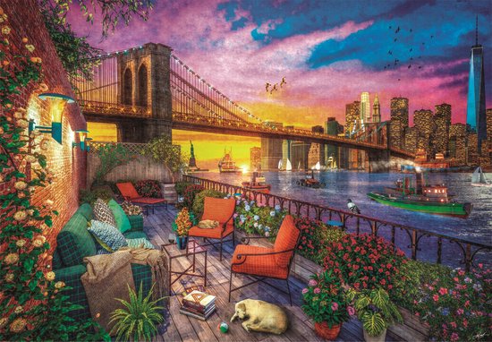 Clementoni - Puzzle High Quality Collection Manhattan Balcony Sunset - 3000 pièces - 33552