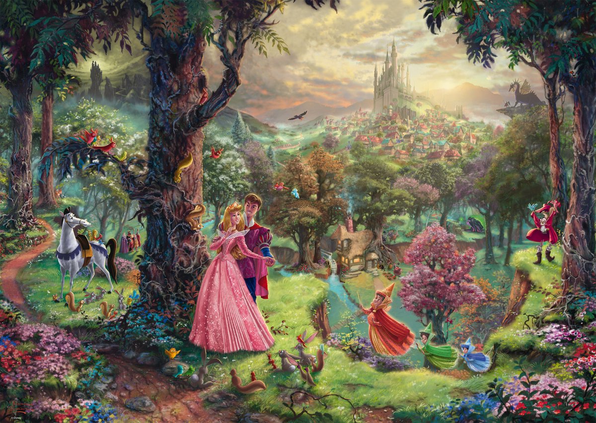 Schmidt Disney Princess - Sleeping Beauty/Doornroosje Puzzel - 1000 stukjes