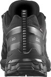 Zwarte Salomon XA Pro 3D V9 Gore-Tex heren wandelschoen, achteraanzicht.