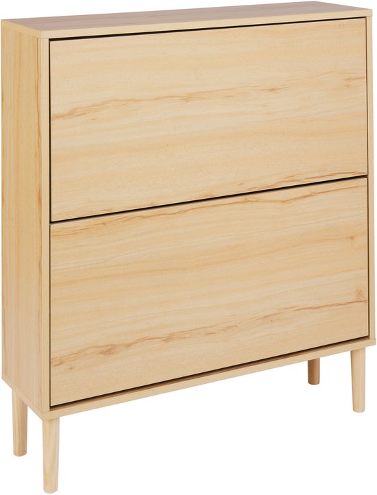 NORRIS - Meuble à chaussures - Bois clair - Aggloméré