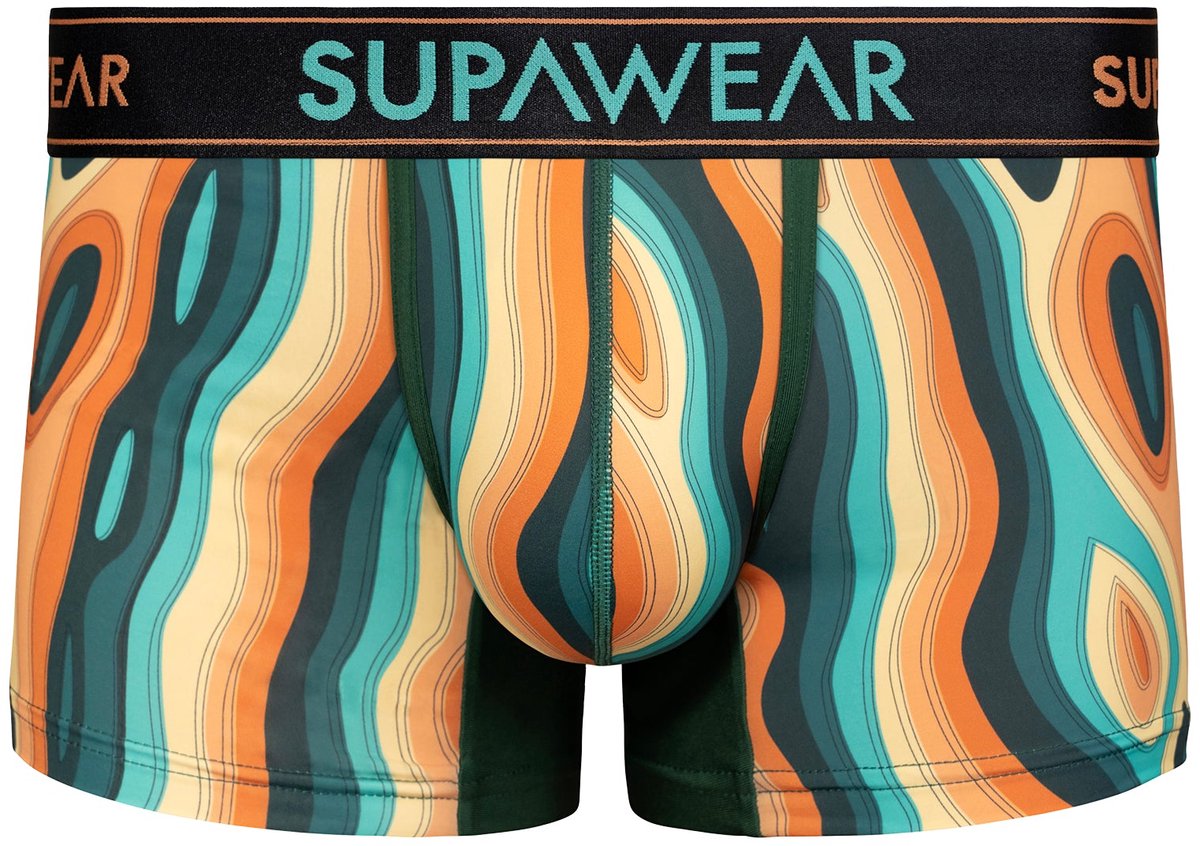 SUPAWEAR Sprint Trunk Woody Orange - SIZE S - Men's Underwear - Boxer Shorts for Man - Men's Boxer Shorts