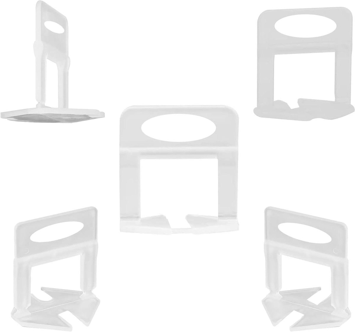 JGS Premium - Tegelleghulpen tegelnivelleersysteem 1 mm - Pak van 300 stuks - Tegelwiggen inclusief - Voor het leggen van tegels