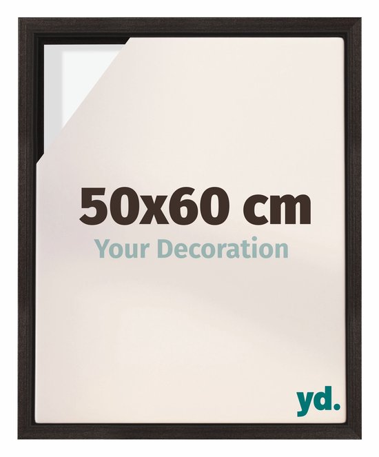 Foto: Your decoration baklijst 50x60 cm eiken donker baklijst voor canvas mdf lyon
