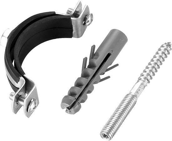 JGS Premium - 36 stuks Metaal Rubberen Pijp Klemmen 50mm/2 inch met U-vormige Zadels, Hangende Bouten en Pinnen - Slangklemmen en Buisbeugels - Buisband Houder Beugels - Klemmen voor Buis - Pijpaccessoires van JGS Premium — afbeelding 4