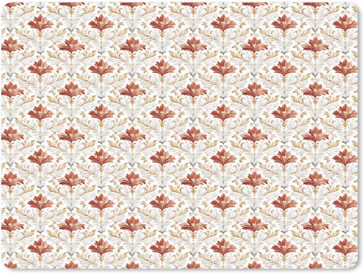 Muismat 23x19 cm - Mousepad Chic - Bloemen - Patroon - Muismatten