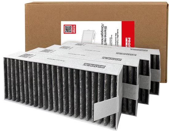 Koolstoffilters geschikt voor Siemens/Bosch HEZ9VRCR1, HZ9VRCR0, 17004796, 17007505 CleanAir afzuigkap – 4 stuks (Propex Parts)