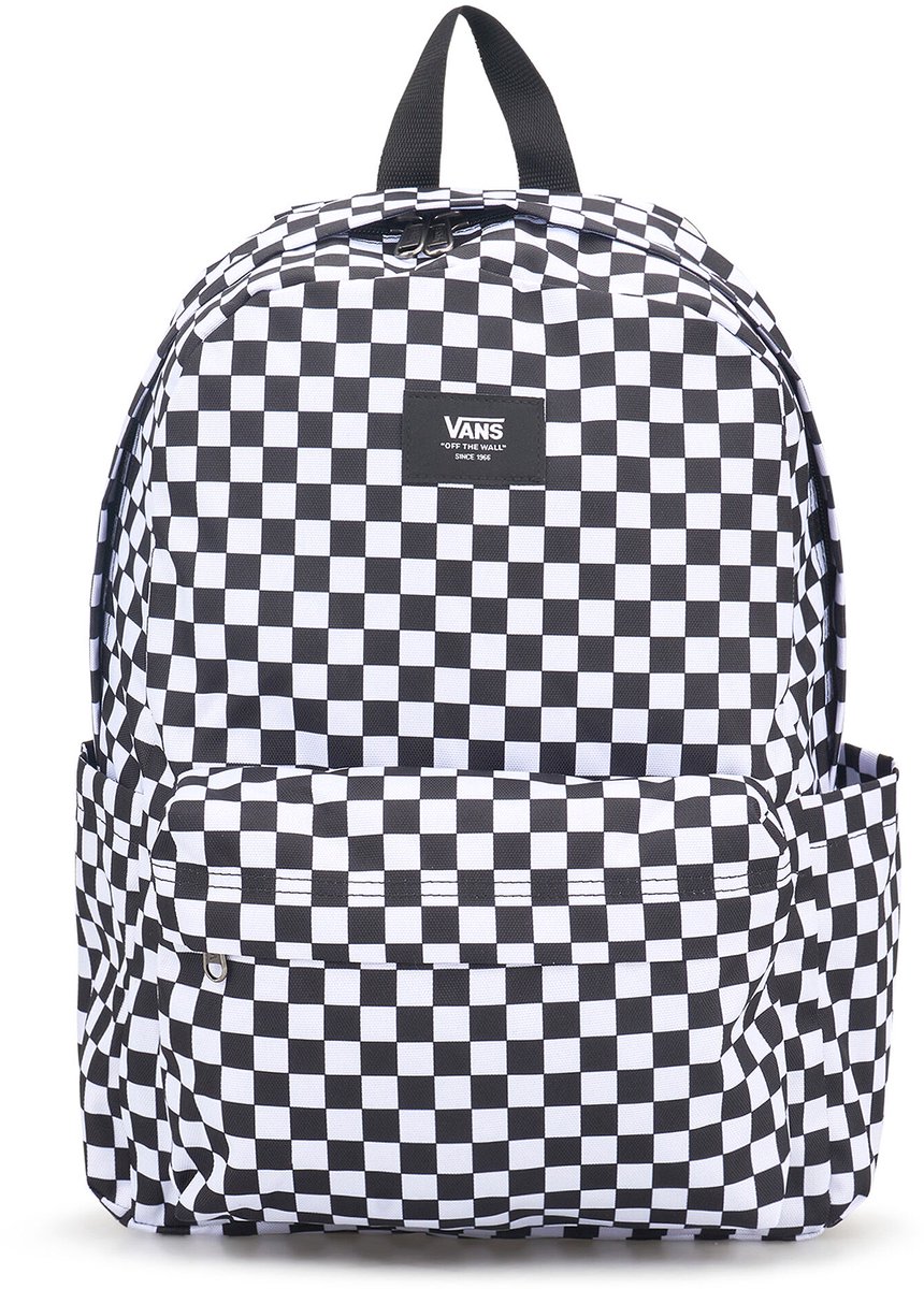 VANS Old Skool Grom Check Backpack Kinder Rugzak zwart