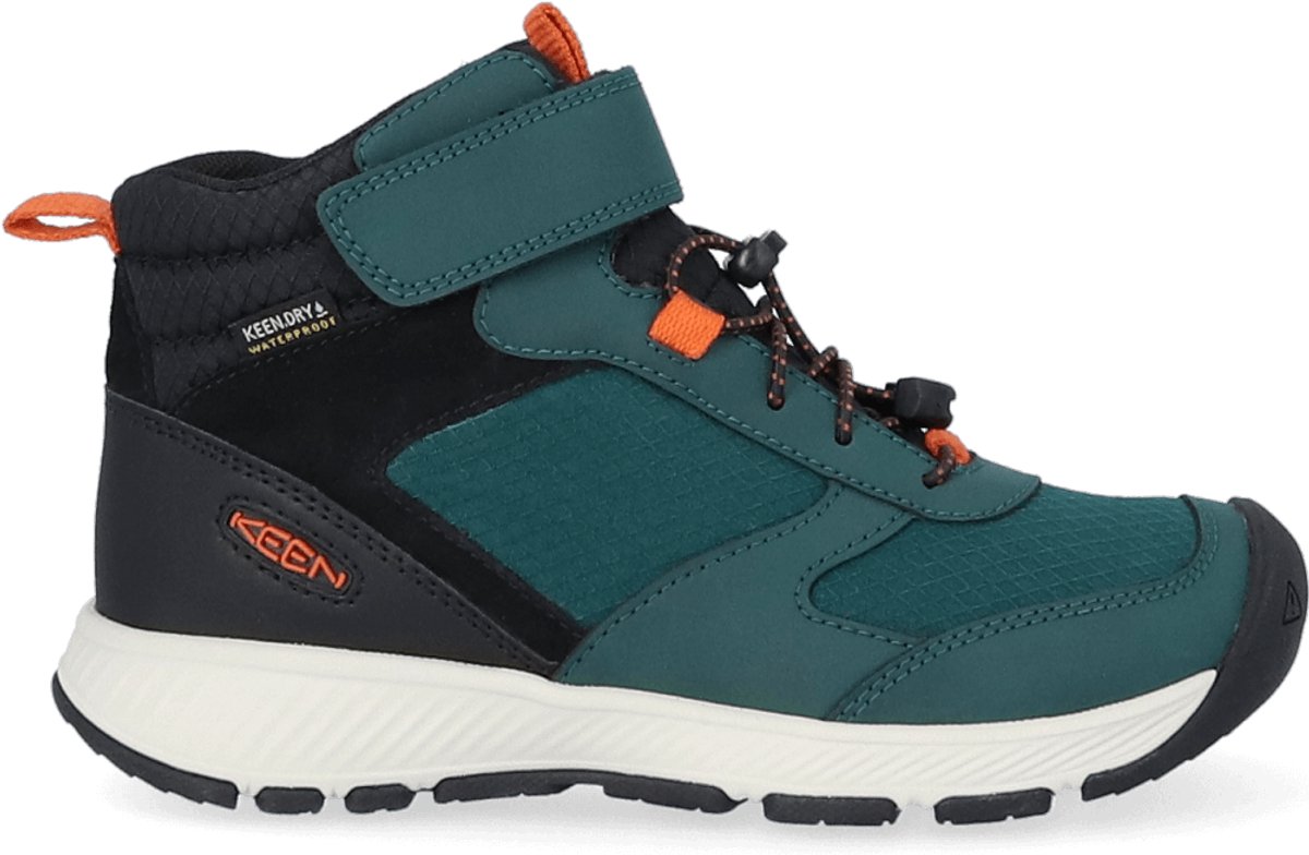 Keen Skua Mid Younger Kids Boots Ponderosa Pine/ Flame Groen