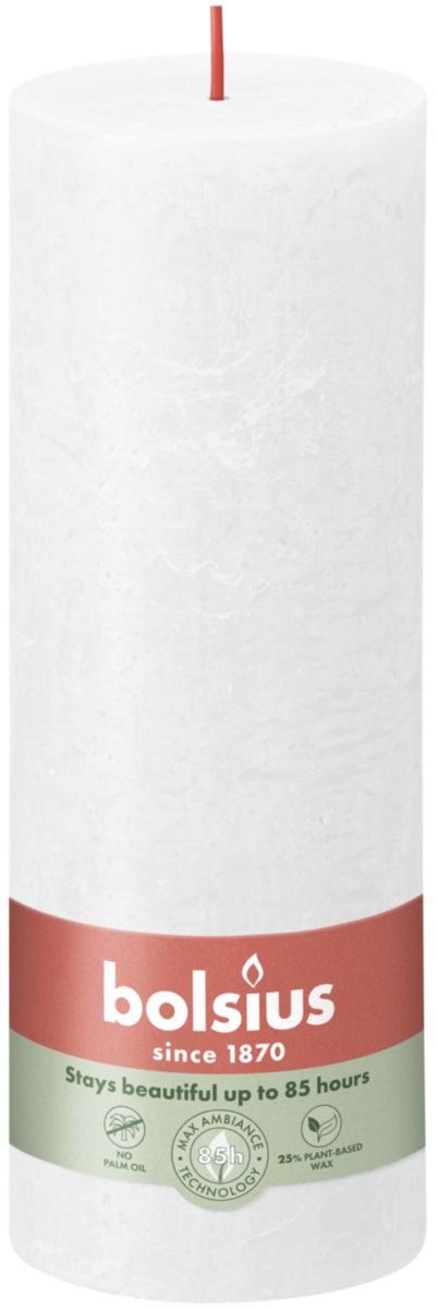 Bolsius Stompkaars Wit 19 cm