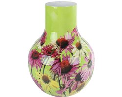 Vaas Zonnehoed - 22x22x30cm - Groen - Metaal