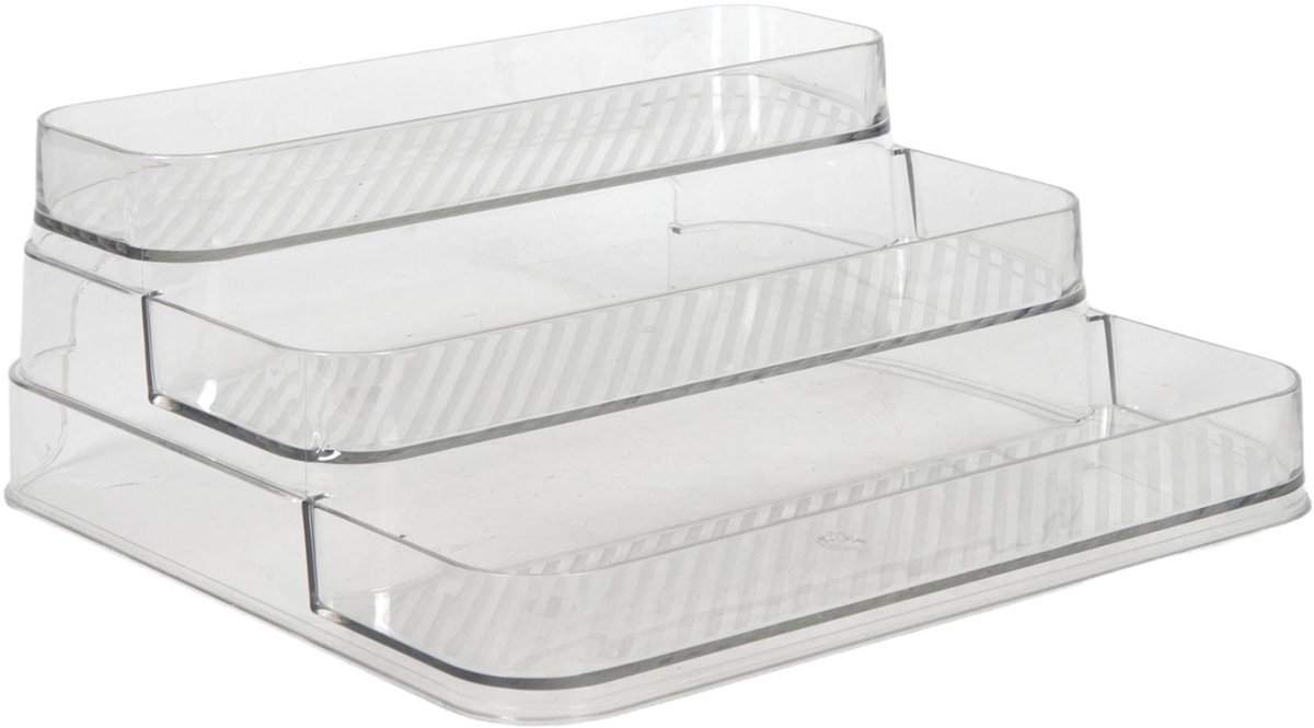 Organizer 3 Laags 25.5x24.5x10.3 cm Transparant