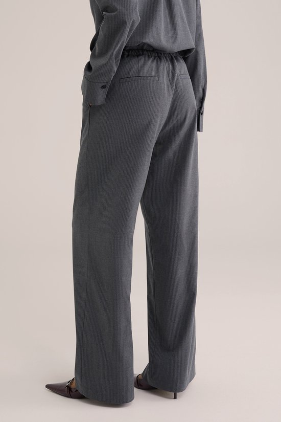 Pantalon large à rayures fines pour femme WE Fashion