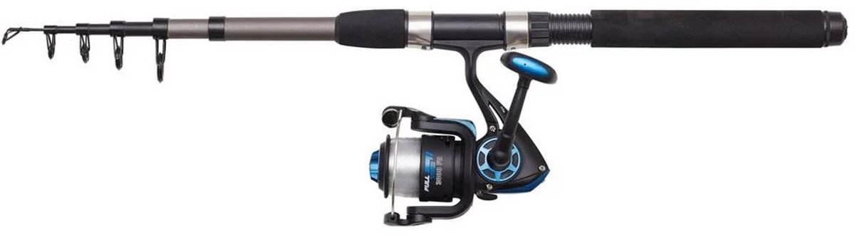 DAM Full Tech Tele-Spinhengel Combo 270cm (20-40g) 3000 - Roofvis Set