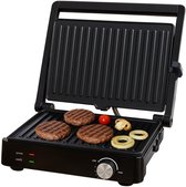 Bol.com Tomado TGC4002B - Grote contactgrill - Tafelgrill - Grilloppervlak: 28 x 23 cm - Instelbare temperatuur - Tosti apparaat... aanbieding