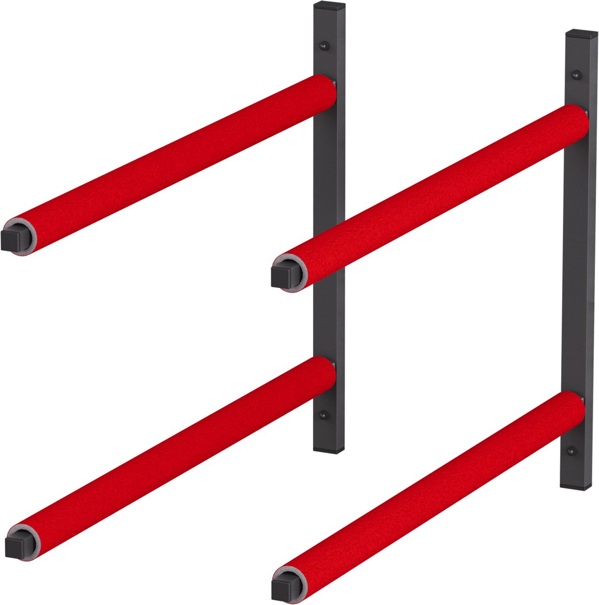 QLS WSC2 ROOD Hanghaak Ophangsysteem Plafondhaak Garage voor Ladder Fiets Gereedschap Opslag - 2 Stuks 10323