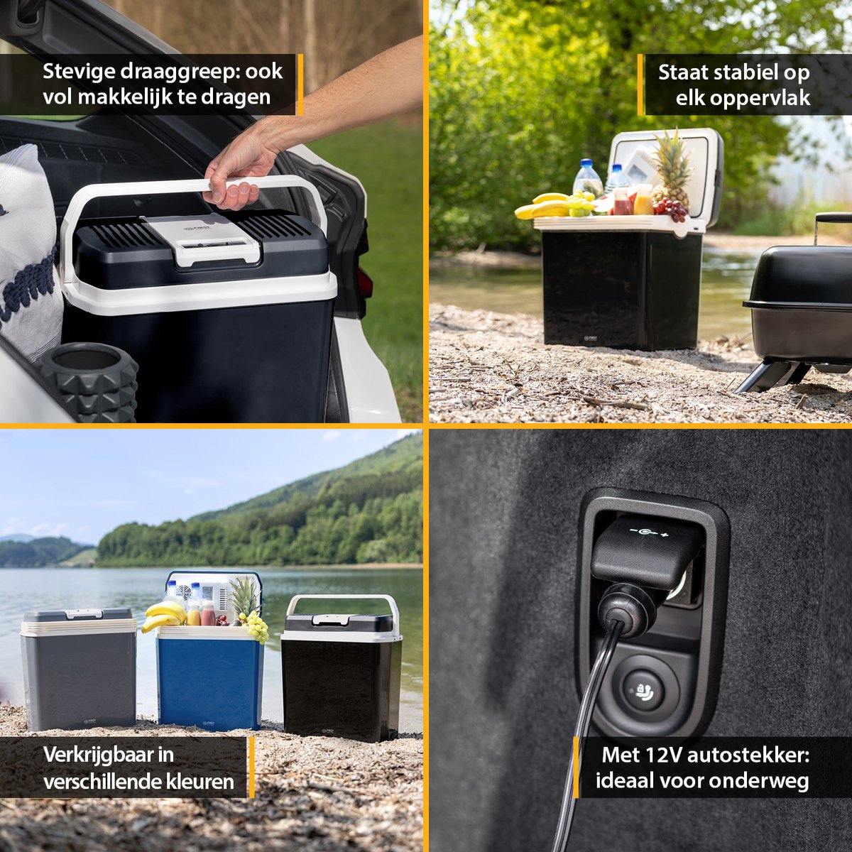 TZS First Austria Elektrische Koelbox - 24L - 12V en 230 volt - Frigobox -Koelen en Verwarmen - Zwart – foto 5