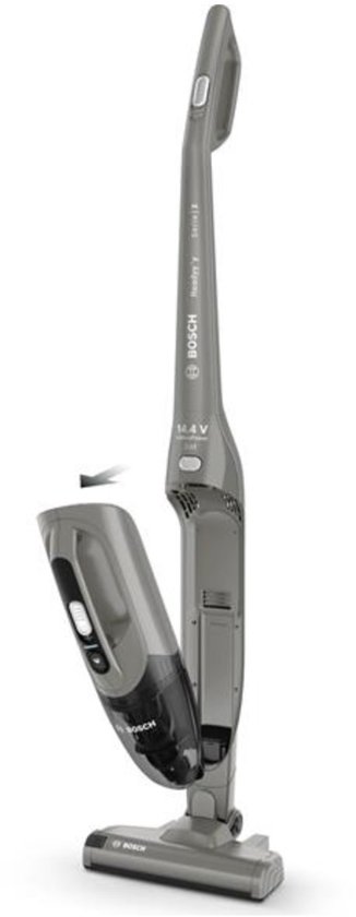 Bosch Serie 2 BBHF214G - Steelstofzuiger & elektrische bezem - Zakloos - Grijs