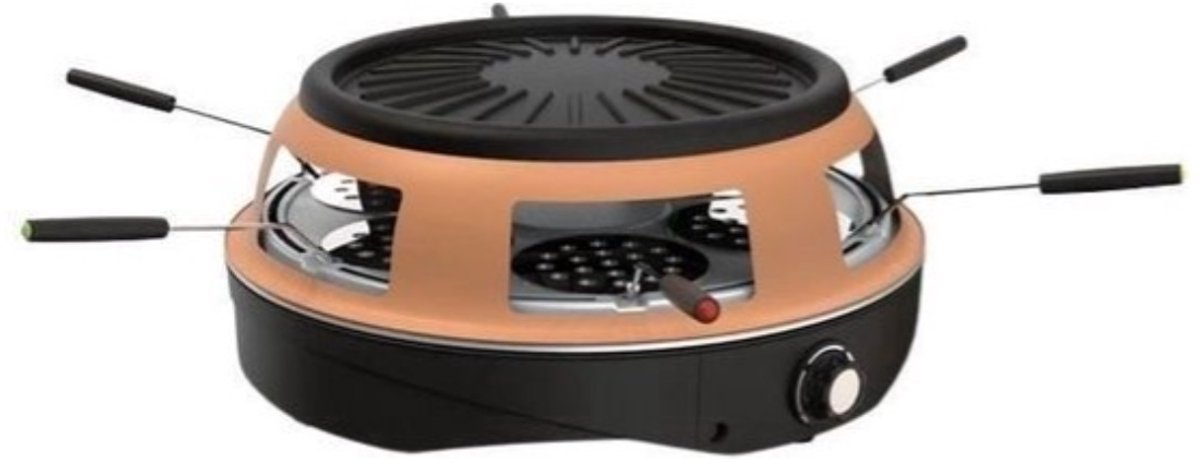 3 in 1 pizzaparty - FAGOR - FGAP120 - 1200 W - Pizza, raclette, grill