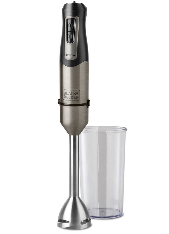 Black & Decker BXHB1200E 1 l Staafmixer 1200 W Zwart, Roestvrijstaal van Black+Decker — afbeelding 3