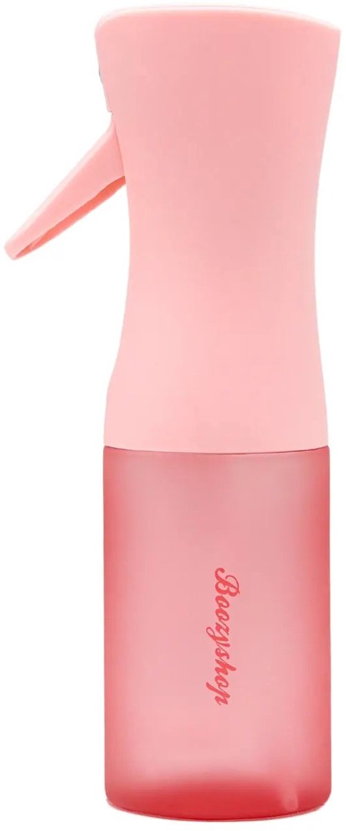 Boozyshop ® Continuous Fine Mist Spray Bottle – Ultra-Fijne Nevel voor Haar & Skincare – Voor Gelijkmatige Hydratatie, Krulreactivatie & Styling – Herbruikbaar & Lichtgewicht