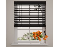 Bamboe Houten Jaloezie Easy - 50 mm - Black - 75 x 130