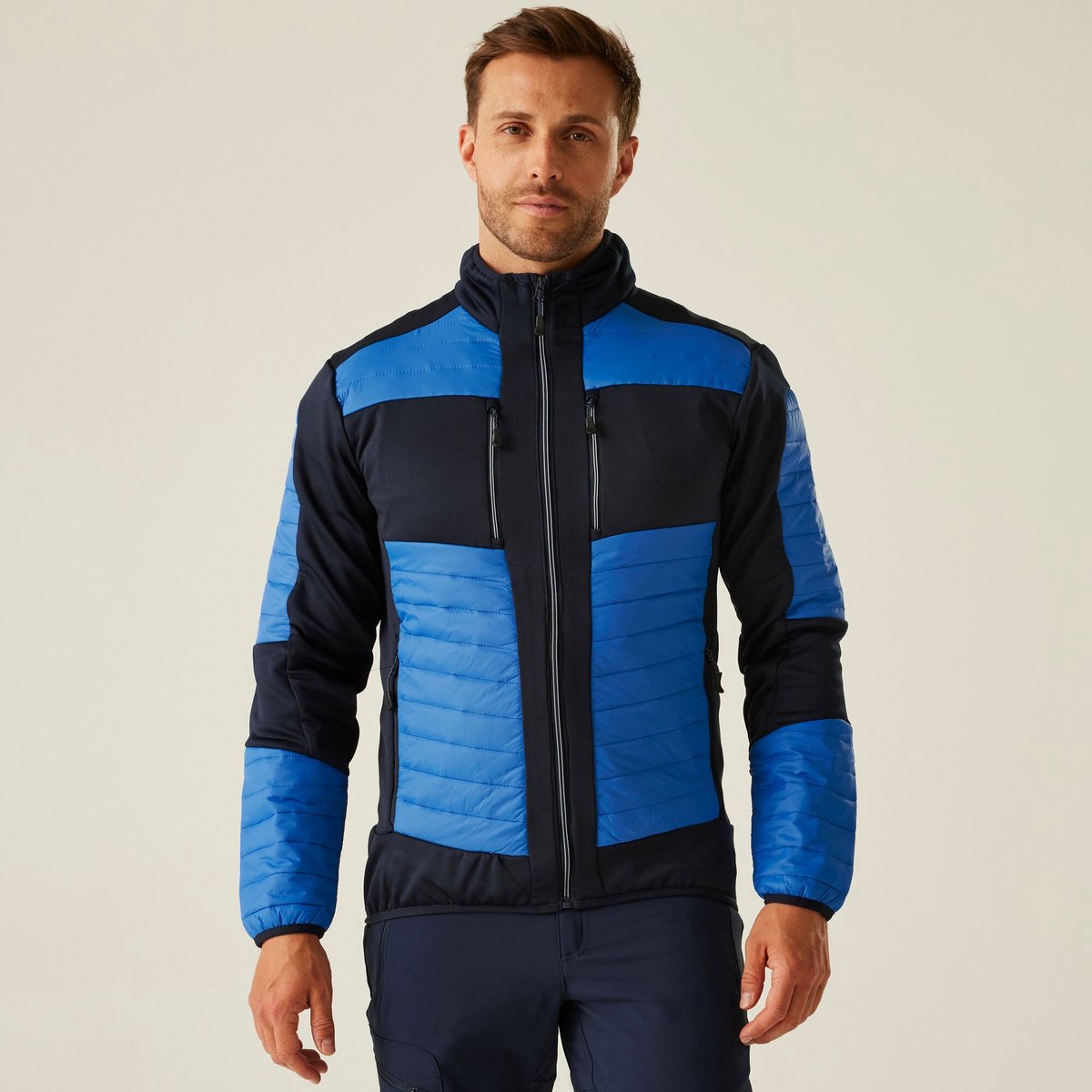 Jas Wandelen Volwassenen Thermisch Hybride Blauw