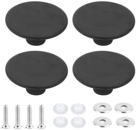 Walfos Set van 4 universele siliconen pannendeksels, reserveknop, pannendekselknop, hittebestendige pannendeksel, handgrepen, ideaal voor slowcooker, pannen en keuken, kookgerei afdekkingen
