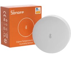 SONOFF SNZB-02P ZigBee 3.0 slimme temperatuur- en vochtigheidssensor, voor bewaking op afstand en domotica, ZigBee Hub vereist, compatibel met Alexa/Google Home/Smartthings