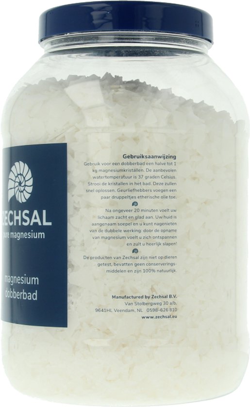 Zechsal Magnesium Dobberbad 2kg – Heilzame Badkristallen – Ontspanning & Soepele Spieren