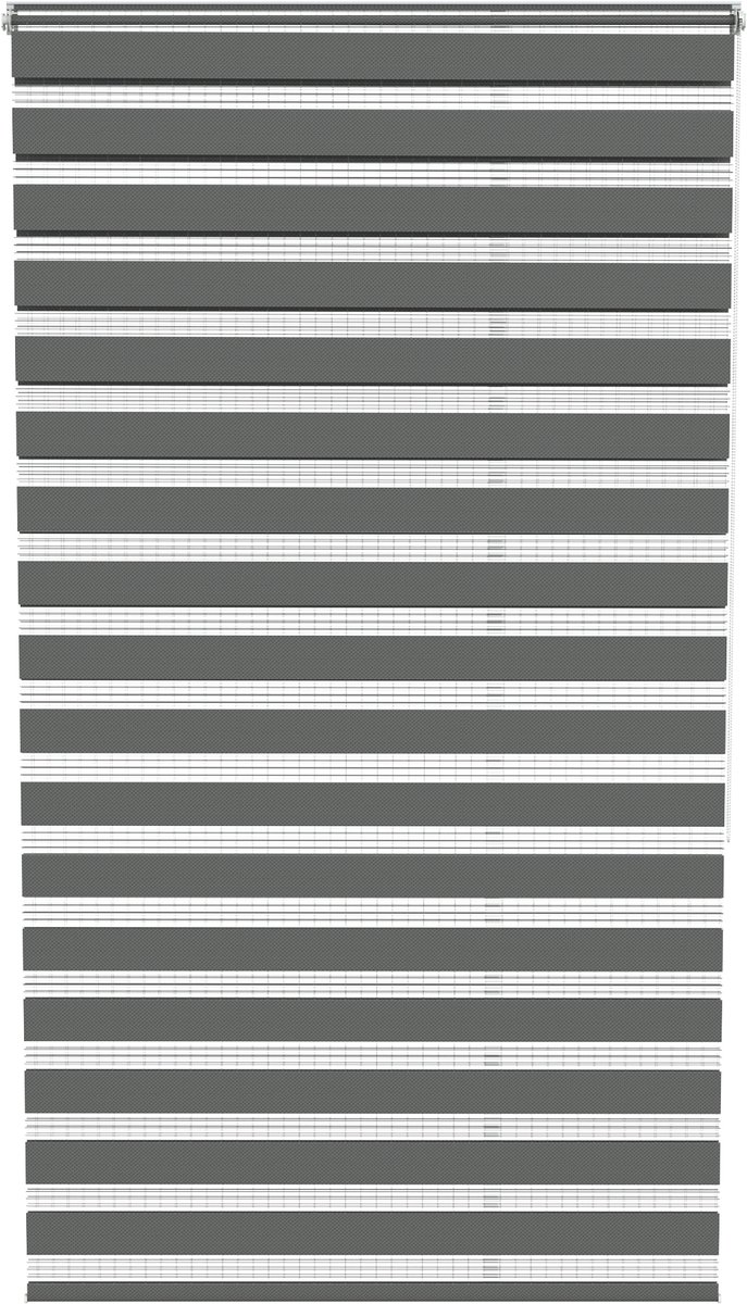 Aufun zebragordijnen Boren niet nodig 120x220 cm (B x L) Klemrolgordijnen Zonwerende rolgordijnen Gordijnen met kettingliften voor deuren en ramen Zijtrekrolgordijnen Grijs