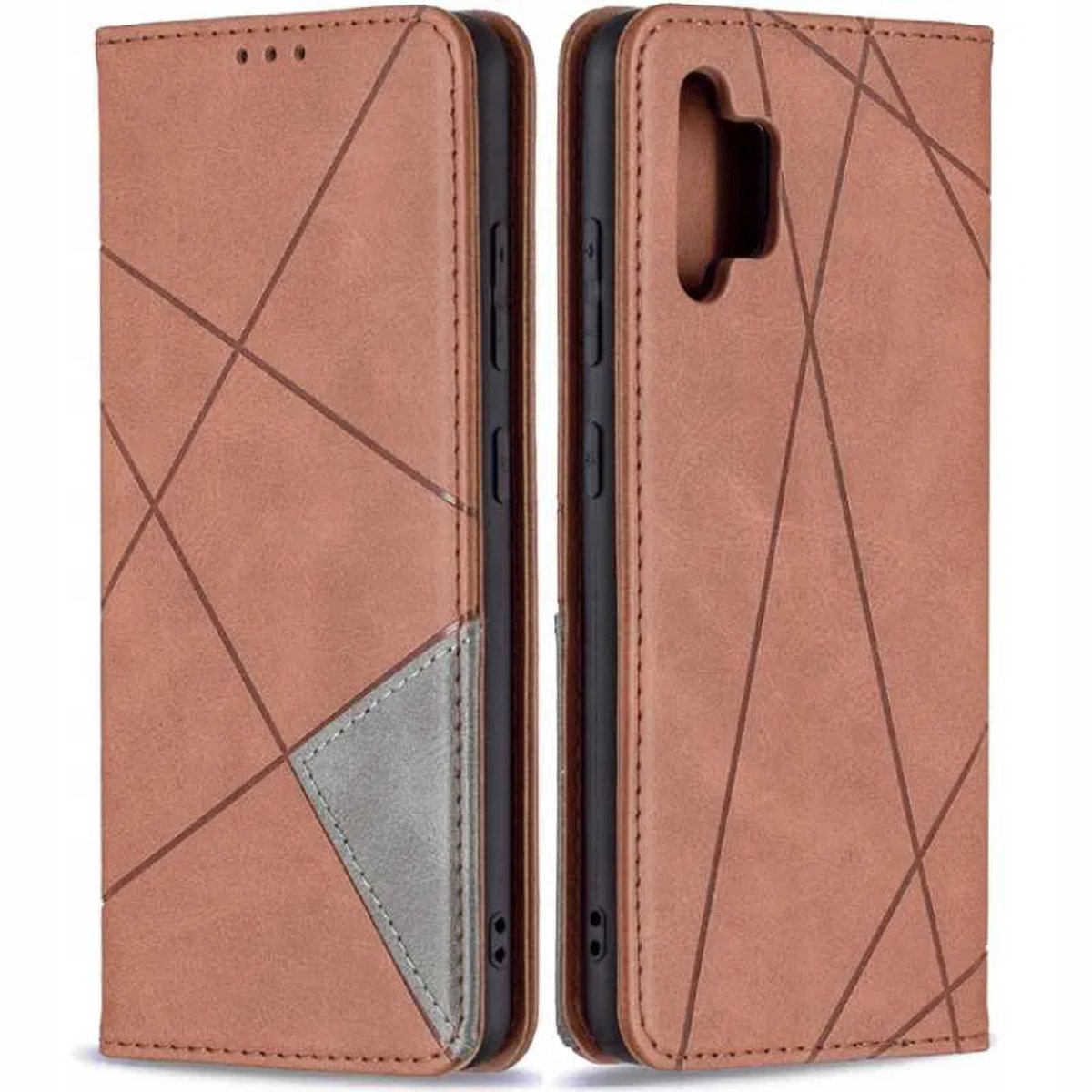 Zaps Origami Case Voor Samsung Galaxy A32 5G Bruin Cover