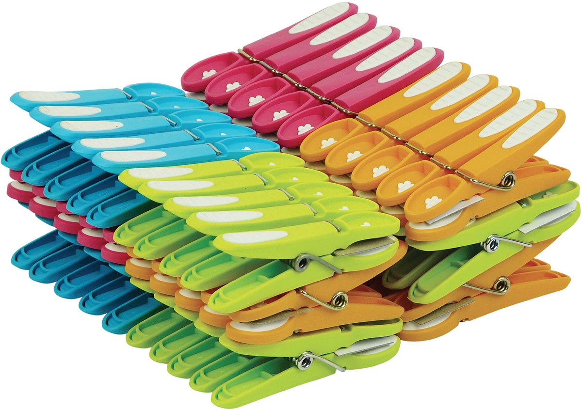 Ibenzoa® 60 Stuks Antislip Wasknijpers in Verschillende Kleuren voor Optimale Grip