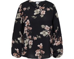 ONLY CARMAKOMA - CARVICA LIFE L/S V-NECK TOP WVN NOOS - Dames - Blouses