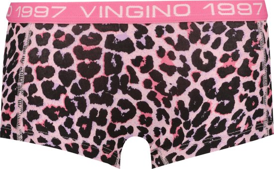 Boxer met roze panterprint en roze Vingino 1997 tailleband.