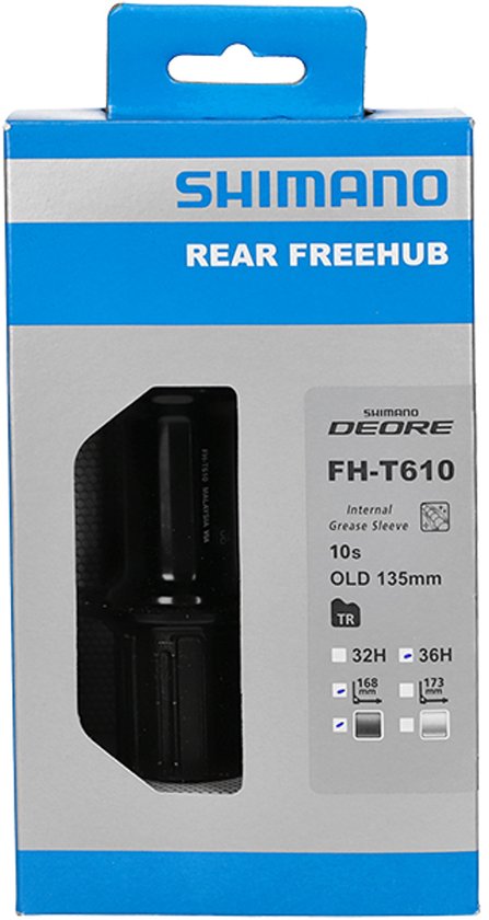 Moyeux Shimano Deore FH-T610 – 36 Trous – 135 Mm – 9 Vitesses – Occasion