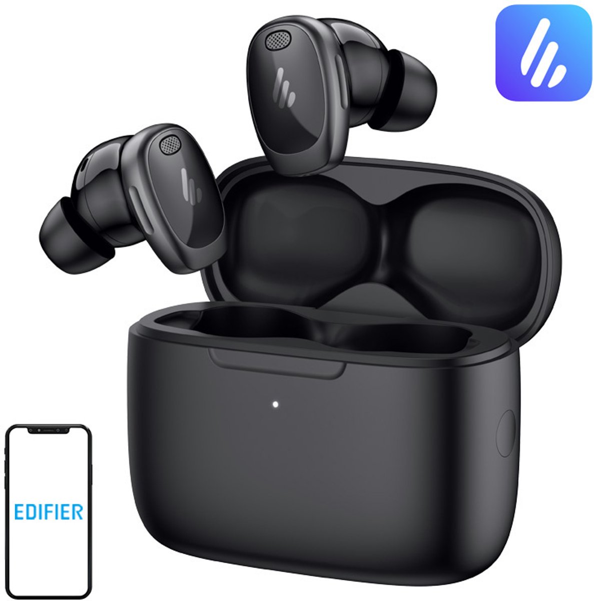 Edifier NeoDots - HiRes draadloze oordopjes met Actieve Noise Cancellation / Zwart
