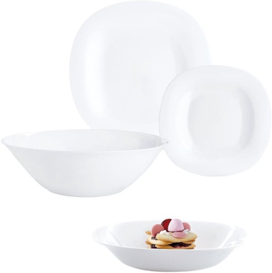 Kaffeeservice für6 Personen 12 Tlg. Carine schwarz LUMINARC