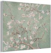 Panneau mural acoustique 100x70 cm - Peinture en Feutre Fleur d'amandier - Art - Van Gogh - Vert - Panneaux acoustiques - Décoration murale insonorisante - Isolation phonique salon - Décoration murale panneaux sonores