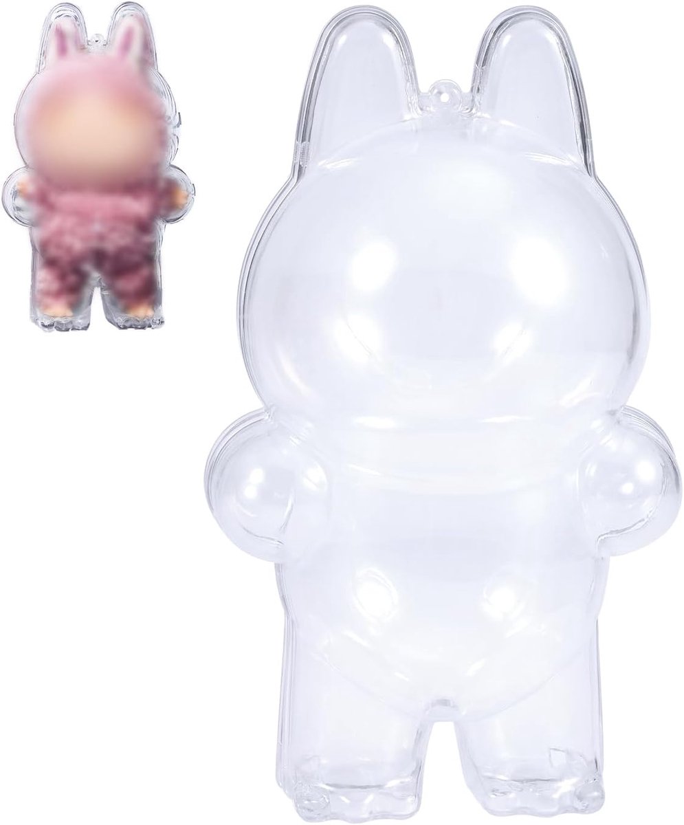 BOXOB Doll Protective Case, Waterproof Plush Toy Protective Case Transparent Standing Display Cases Plastic Case for Doll (Standing Style)